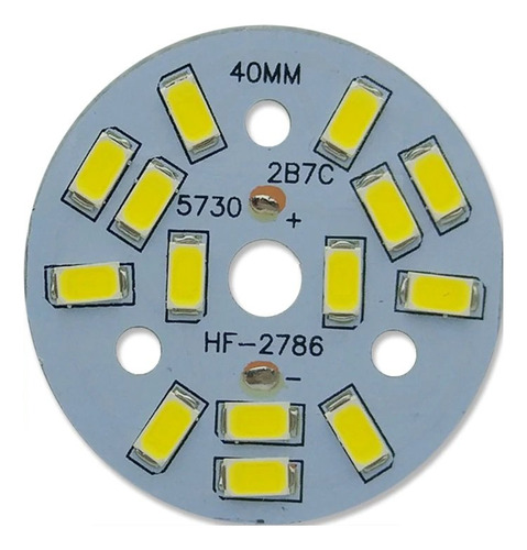 2x Pack Panel Disco Lámpara Led 7w 40mm 6000k 280-300ma