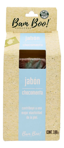 Jabón Artesanal De Chocomenta 100g Bam Boo Lifestyle