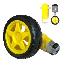 Comprar Motor Dc 3-6v Motor Elétrico Chassi Robótico 68mm