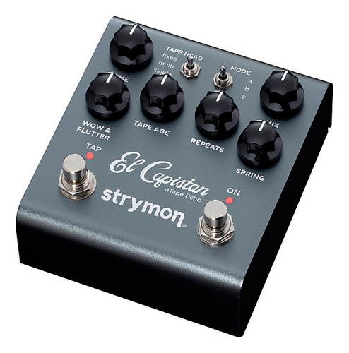Pedal Strymon El Capistan Dtape Echo V2 con color gris oscuro
