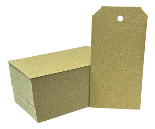 500 Tags Kraft 5x9.5cm Etiqueta Colgante Papel Madera Manila