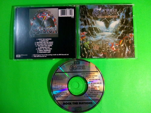 Saxon Maiden Judas - Rock The Nations (cd Álbum, 1988 U. K.)