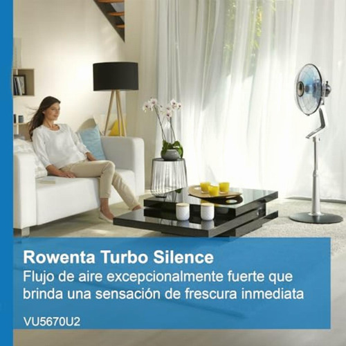 Rowenta Vu5670 Turbo Silence Oscillating 16-inch Stand Fan