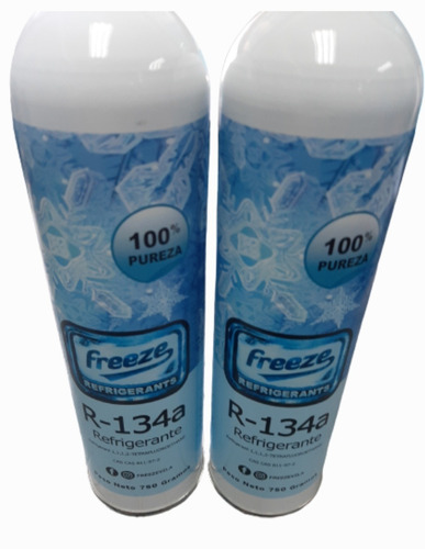 Lata De Gas Refrigerante R134a De 750 Grs Marca Freeze.