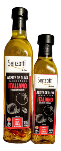 Aceite Oliva Saborizado Senzatti 500ml Sabor Italiano
