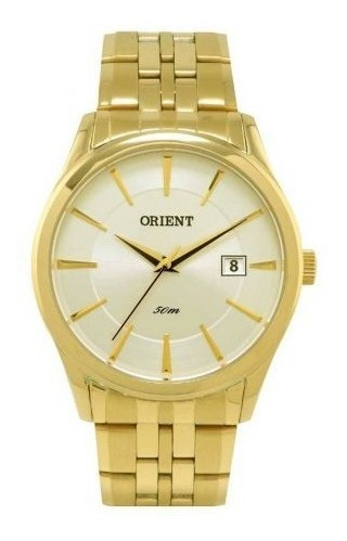 Relógio Orient Masculino Dourado Mgss1061 S1kx Novo Nf