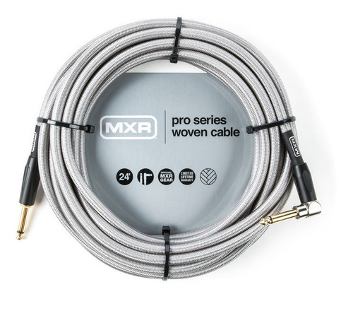 Cable Guitarra Mxr  7,3 Mts Tela Dciw24r Silver Angulo