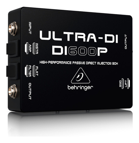 Direct Box Behringer Di600p Para Guitarra E Contrabaixo
