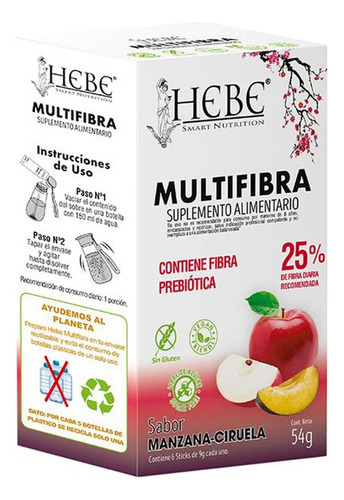  Multifibra - Hebe Suplemento Alimentario Fibrra Prebiótrica