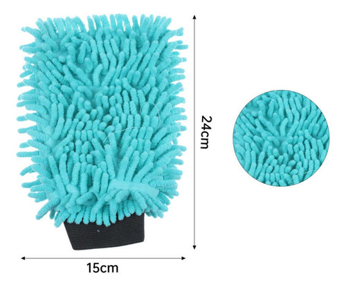 Pack 12 Manoplas De Limpieza De Microfibra Hogar Lavado
