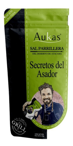 Imagen 1 de 3 de Sal Parrillera Secretos Del Asador Doypack 250grs Aukas