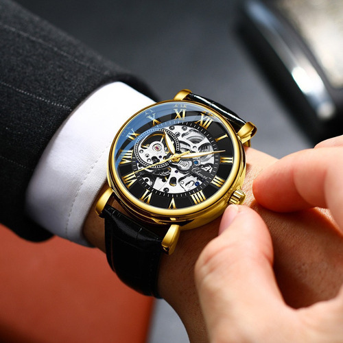 Reloj Mecánico Chenxi Con Números Romanos Luminosos