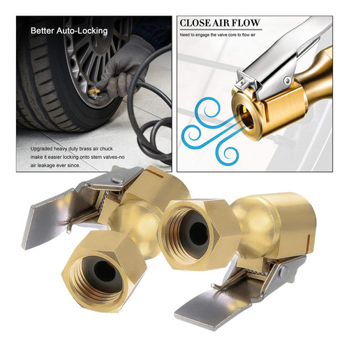 4 X 2 Piezas De Portabrocas De Aire Con Clip Conector De
