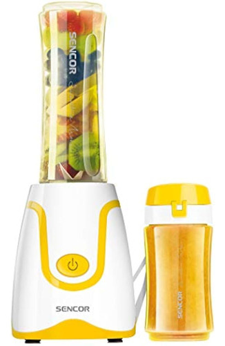 Licuadora De Batido Sencor Sbl2206yl 300w Con 2 Botellas Sin