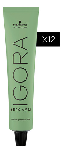 12 Tinturas Igora Zero Amm X60g Schwarzkopf Professional