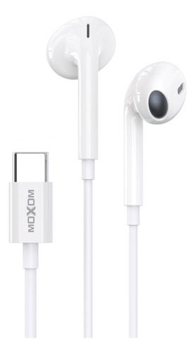 Audifonos Tipo C Manos Libre Auriculares Earphones Directos Color Blanco