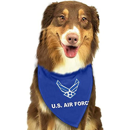 Bandana Para Perro Con Bandera Militar De La Fuerza Aérea, B