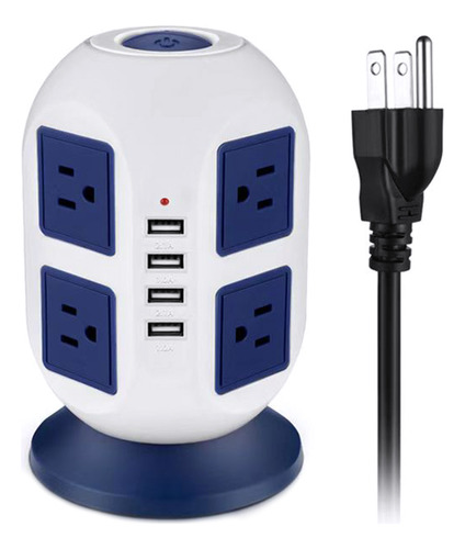 Socket Socket 8 Ac Office 3 Tower Protector Usb Power 4