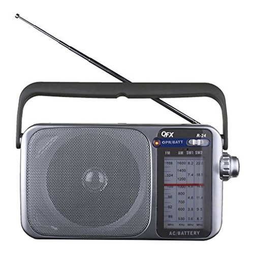 Radio Portatil Qfx R24 Amfmsw1sw2