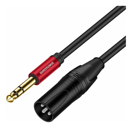 Cable De Conexion Xlr Macho A Trs 1/4  Macho | 1,8 M / Ne...