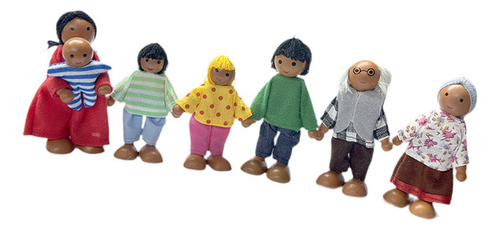 M Juego Familiar De Muñecas De 7 Uds., Muñecas En Miniatura,