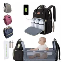 Comprar Mochila Maternal C\u002F Cuna Cambiador Múltiples Compartimientos