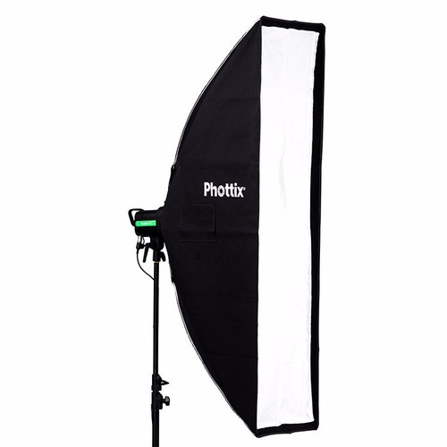Imagen 3 de 6 de Soft Box Strip Grid Phottix Solas 35x140cm Montura Bowens