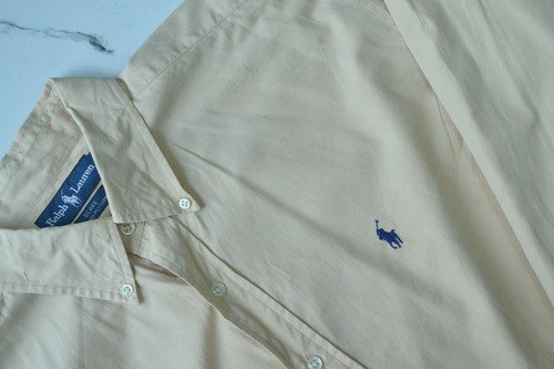 Camisa Polo Ralph Lauren Beige Talla Xl / Xg