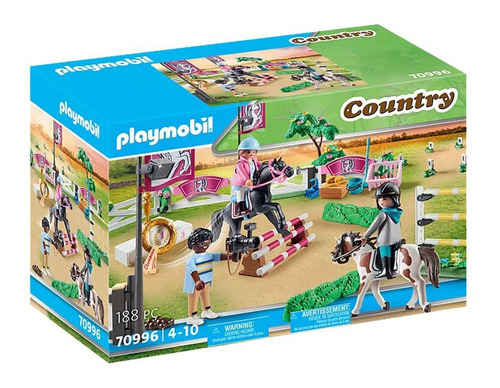 Juego Playmobil Country Torneo De Equitación 188pc Febo