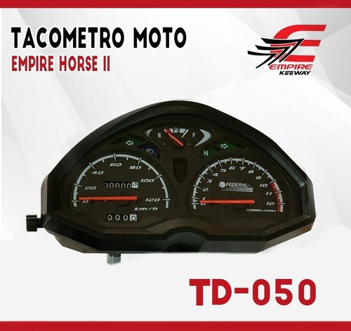 Imagen 1 de 1 de Tacometro Electronico Empire Horse 2 - 2012 Federal