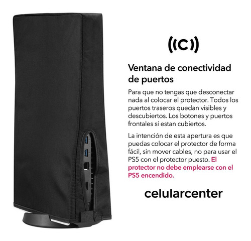Funda Protección Cubre Polvo Para Ps5 Playstation 5 Vertical