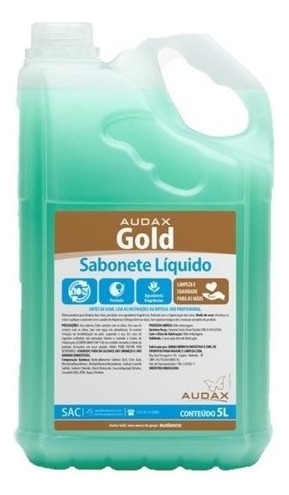 Audax sabonete líquido gold erva doce 5 litros