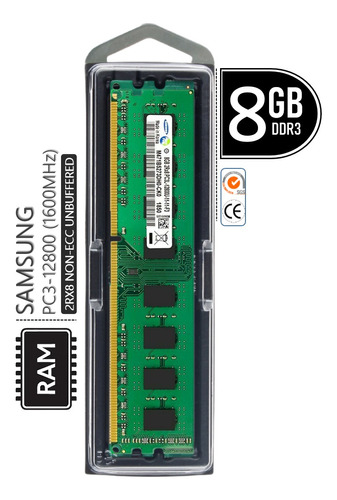 8gb Ddr3l 1600mhz Dual Rank 1.35v 240-pin Desktop Memory