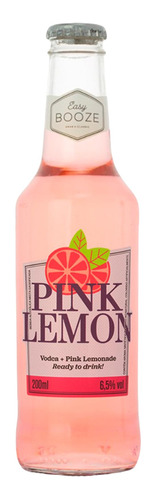 Drink Pronto Easy Booze Vodka+pink Lemon 200ml Unidade