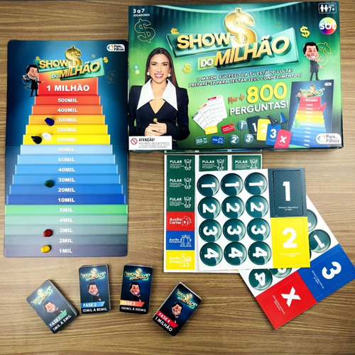 Jogo Show Do Milhão 800 Perguntas Diversão E Conhecimento