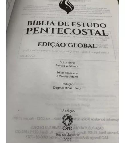 Bíblia Pentecostal para Meninas - CPAD - CPAD