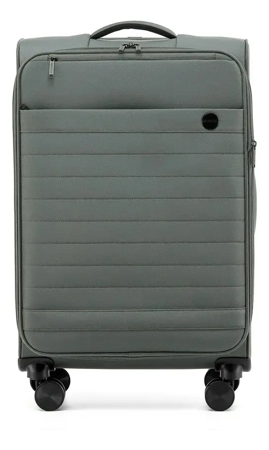 Valija Mediana 23kg Go! Softside Primicia Semi Rígida Color Carbón