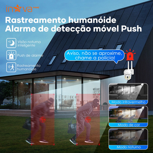 Câmera De Segurança Inova Kv-725 Com Resolução 1080p