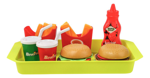 Set De Juguetes De Comida Rápida Simulados Play Food Childre