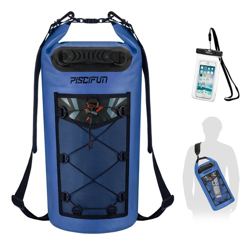 Piscifun - Mochila Impermeable Para Deportes Acuaticos, 5 L,