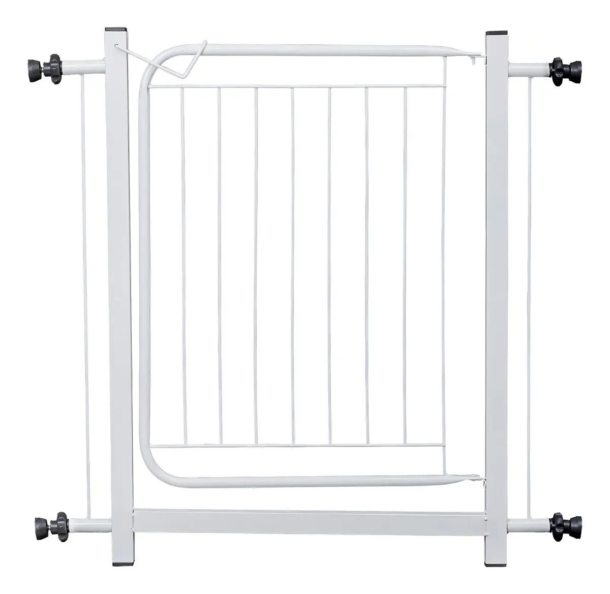 Portão de Segurança Aço Carbono Grade de Proteção Pet 80 a 90cm Branco