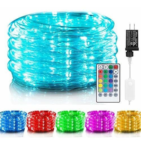 Cuerda Que Cambian Color 100 Led Acampar Conector