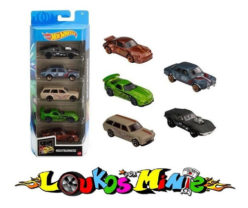 Hot Wheels Nightburnerz Gas Monkey Garage 2021 Pack 5