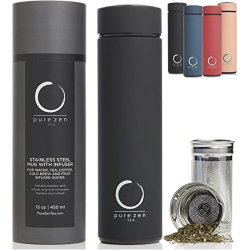 Termo Infusor - Vaso Infusor De Té Aislado De Acero In...