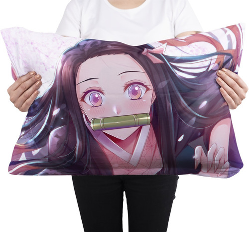 Cojin Almohada Nezuko Demon Slayer Anime Hogar Calidad Arte