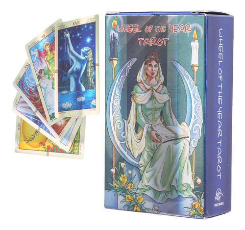 Tarot Cards Deck Fate Adivination Holograma Papel Inglés