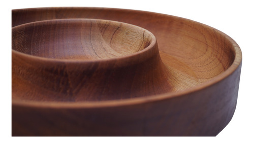 Plato Botanero Madera Artesanal Plci294c-b