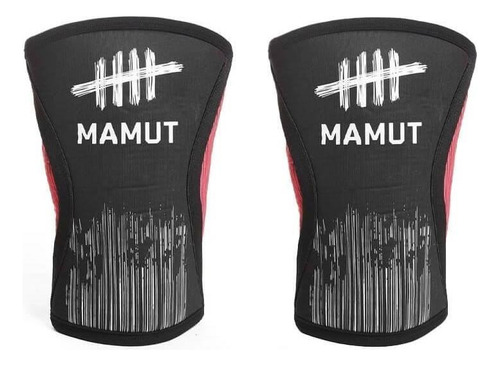 Joelheira Knee Sleeve Cross Lpo Powerlifting Mamut 5mm (par) Cor Preto/vermelho Tamanho Pp