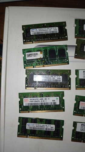 Imagem 2 de 4 de Lote Memória Ram Notebook Ddr2