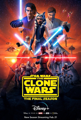 Poster Star Wars: The Clone Wars 40x70 Vinilo Premium